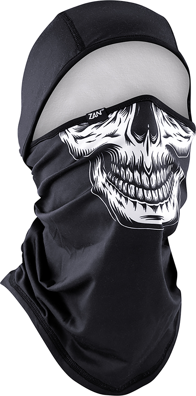 Zan Headgear SportFlex® Balaclava - Black/White Skull