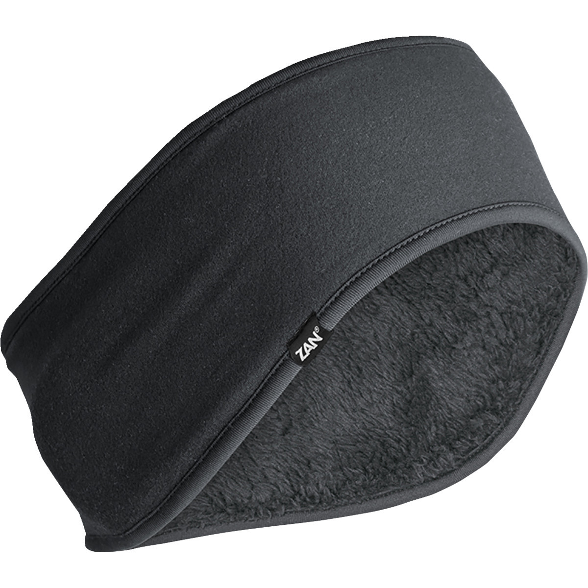 ZAN Headgear #WEWH114 - Ear Warmer SportFlex® Headband - High Pile - Black