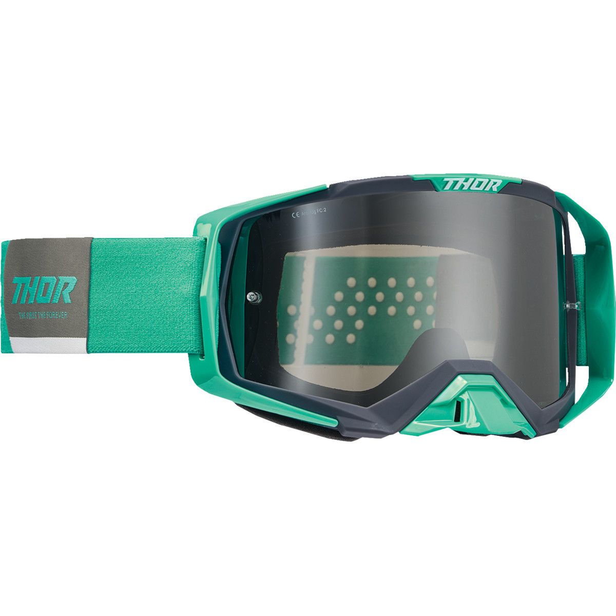 Thor - Activate Goggle - Teal/Charcoal - Smoke Mirror Lens