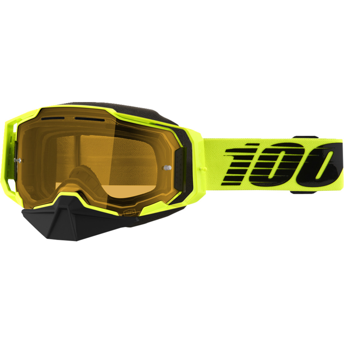 100% #50007-00003 - Armega Snow Goggle - Nuclear Citrus - Yellow Lens