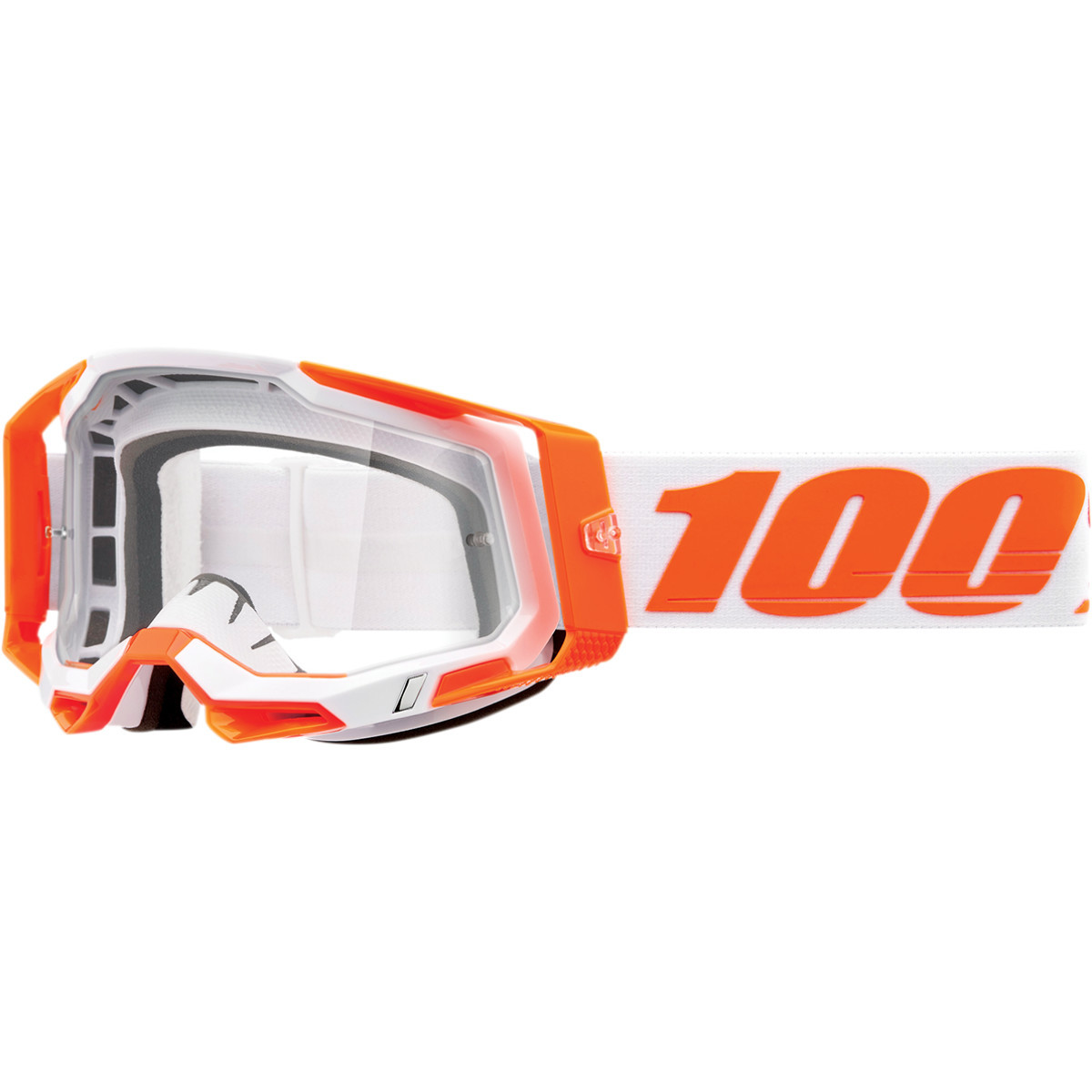 100% #50009-00013 - Racecraft 2 Goggle - Orange - Clear Lens