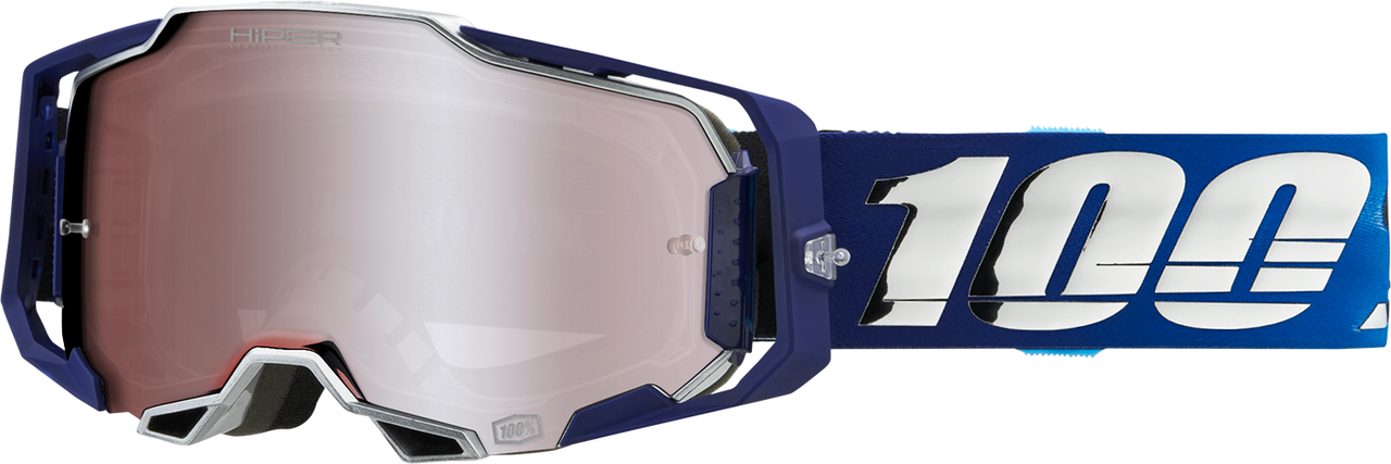 100% Armega Goggles - Novel - HiPER Silver Mirror