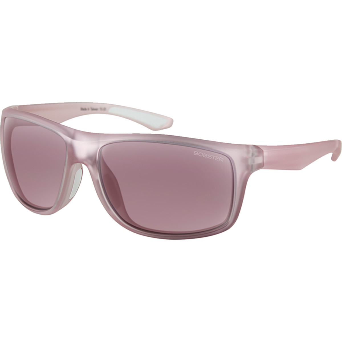 Bobster #BLUN101 - Luna Sunglasses - Matte Rose Gold - Rose Gold Mirror Lens
