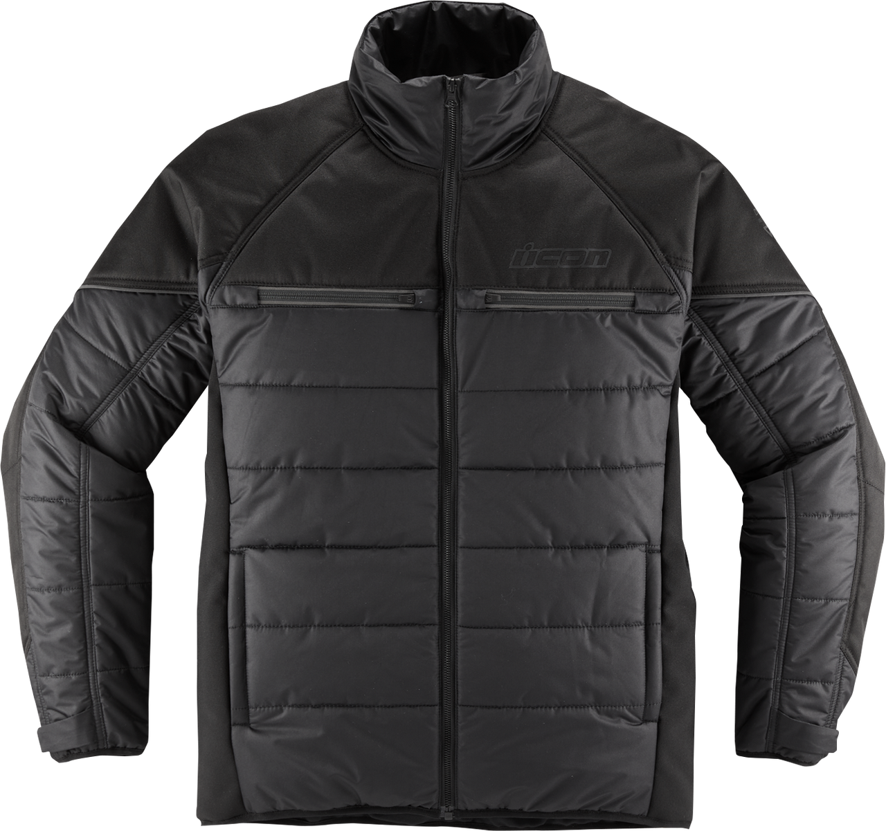 Icon Ghost Puffer Jacket - Black/Charcoal - Small