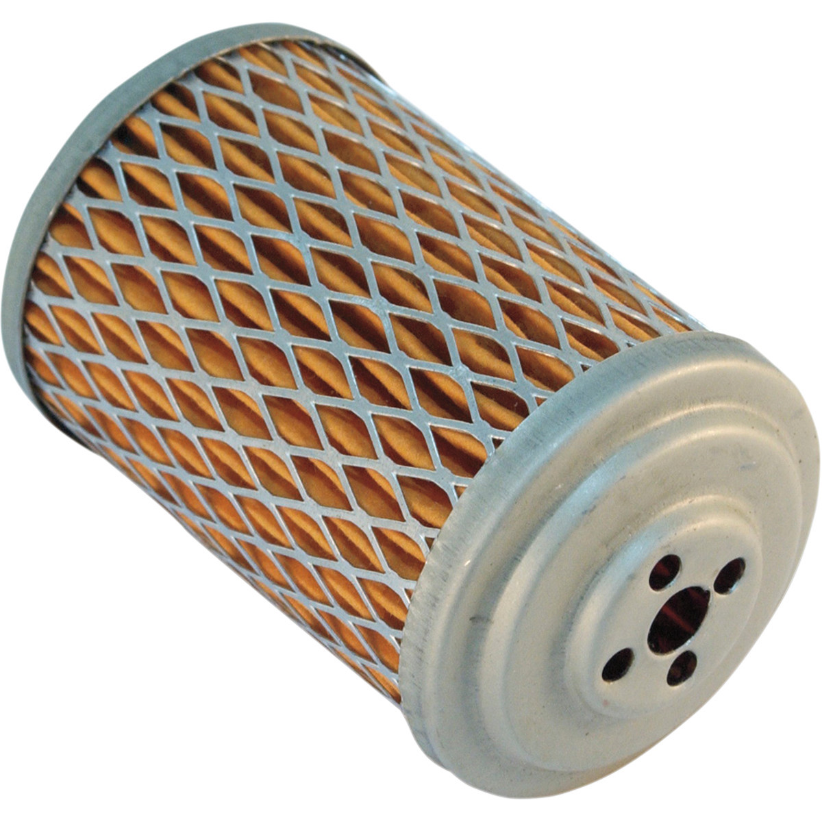 Emgo #10-28310 - Oil Filter - Silver/Orange - Harley-Davidson