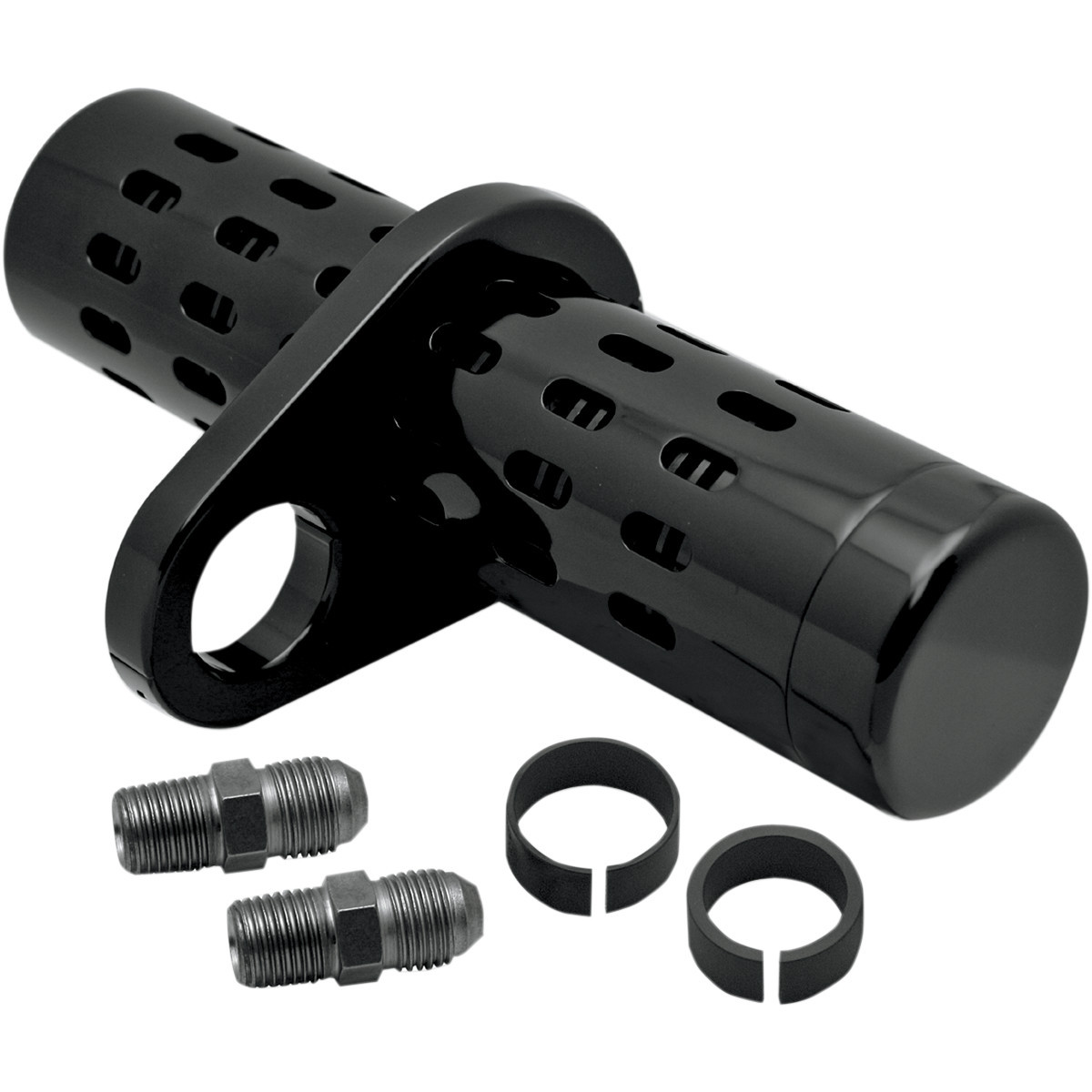 Pro-one Perf.mfg. #201050B - Oil Cooler Kit - No Gauge - Black - 1" - 1-1/4"
