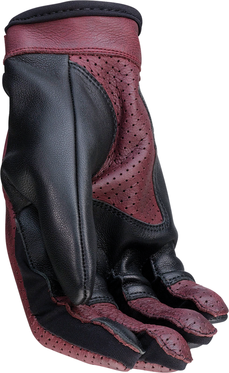 Z1r Womens Combiner Gloves - Black/Red - XS