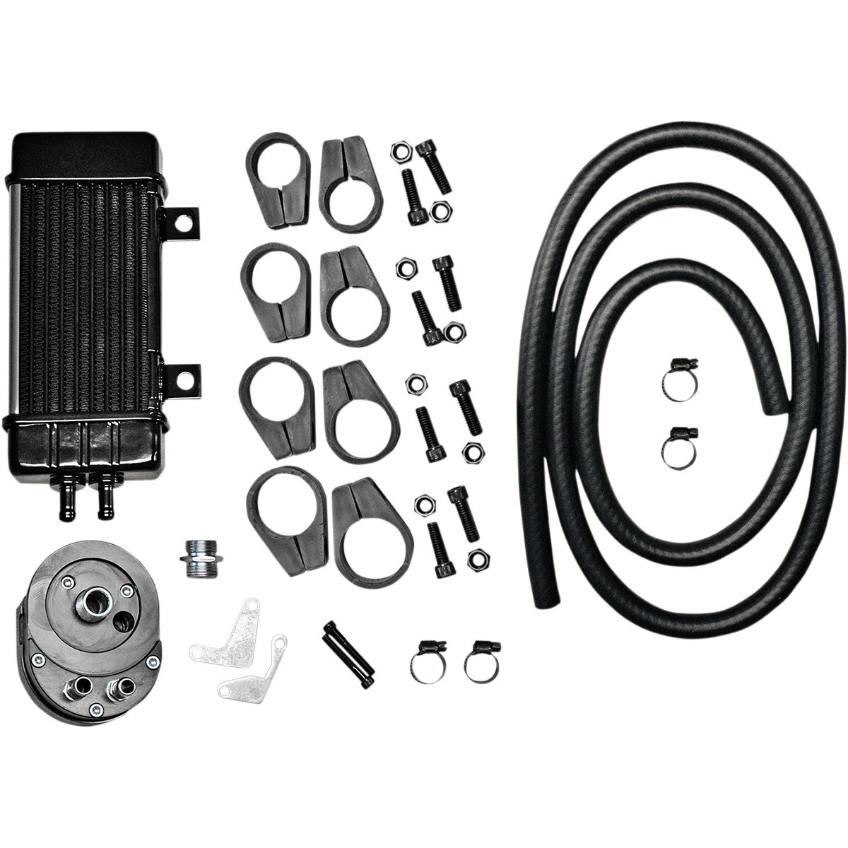 Jagg OIL Coolers #750-2080 - Wide Line Oil Cooler Kit - Chrome