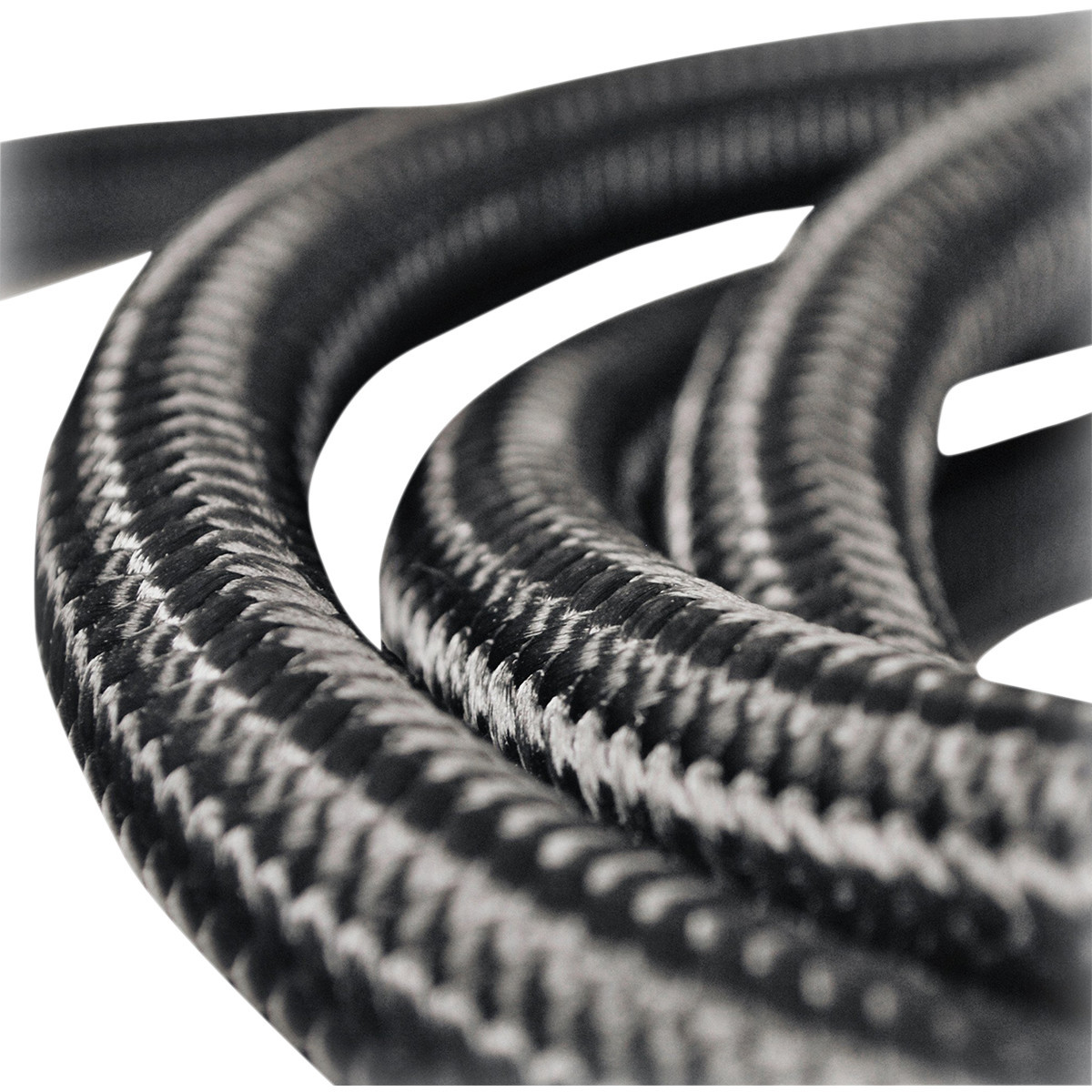 Jagg OIL Coolers #21-JLWN06-10 - Fiber Braided Hose - Black - 10'