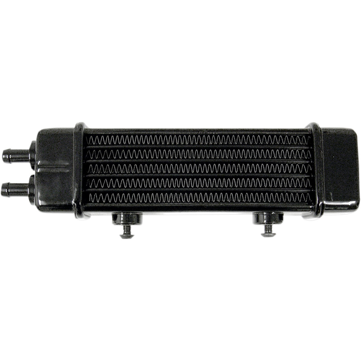 Jagg OIL Coolers #3110 - Universal Oil Cooler - 6-Row - Gloss Black