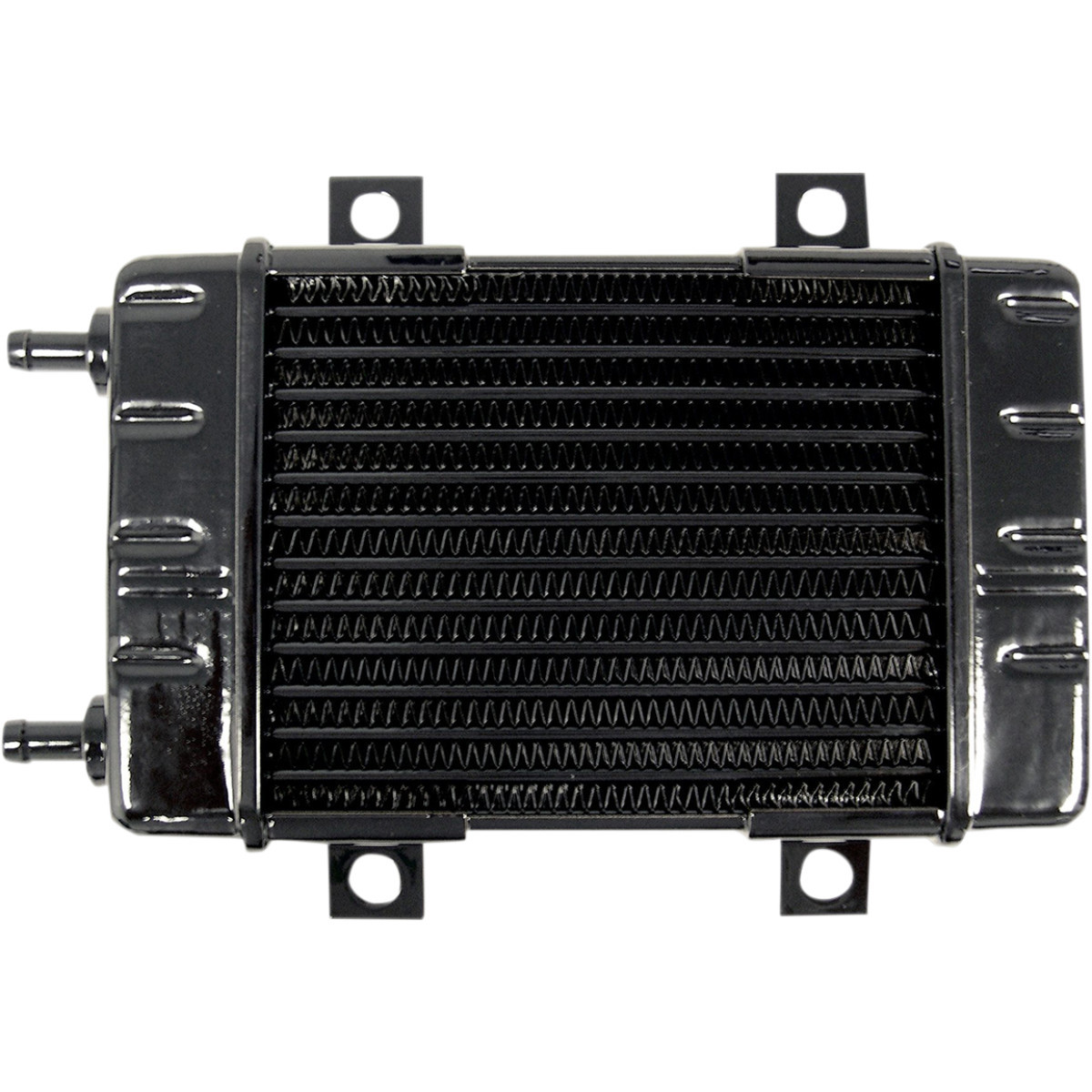 Jagg OIL Coolers #3080 - Universal Oil Cooler - 14-Row - Gloss Black