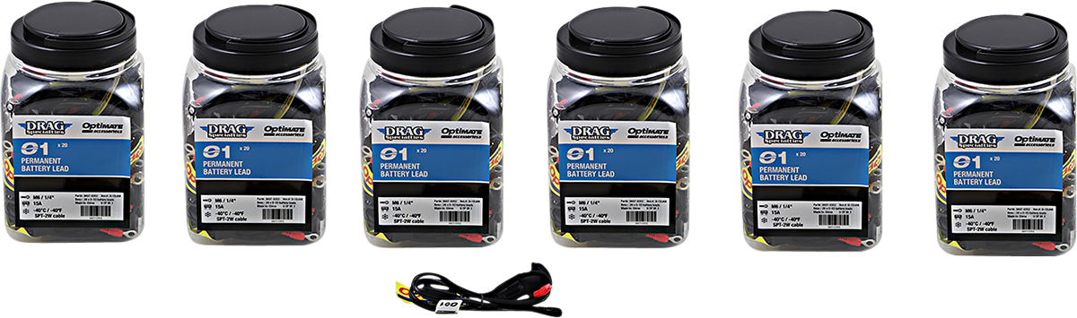 Drag Specialties Permanent Battery Lead O-01 - Six Jars of 20