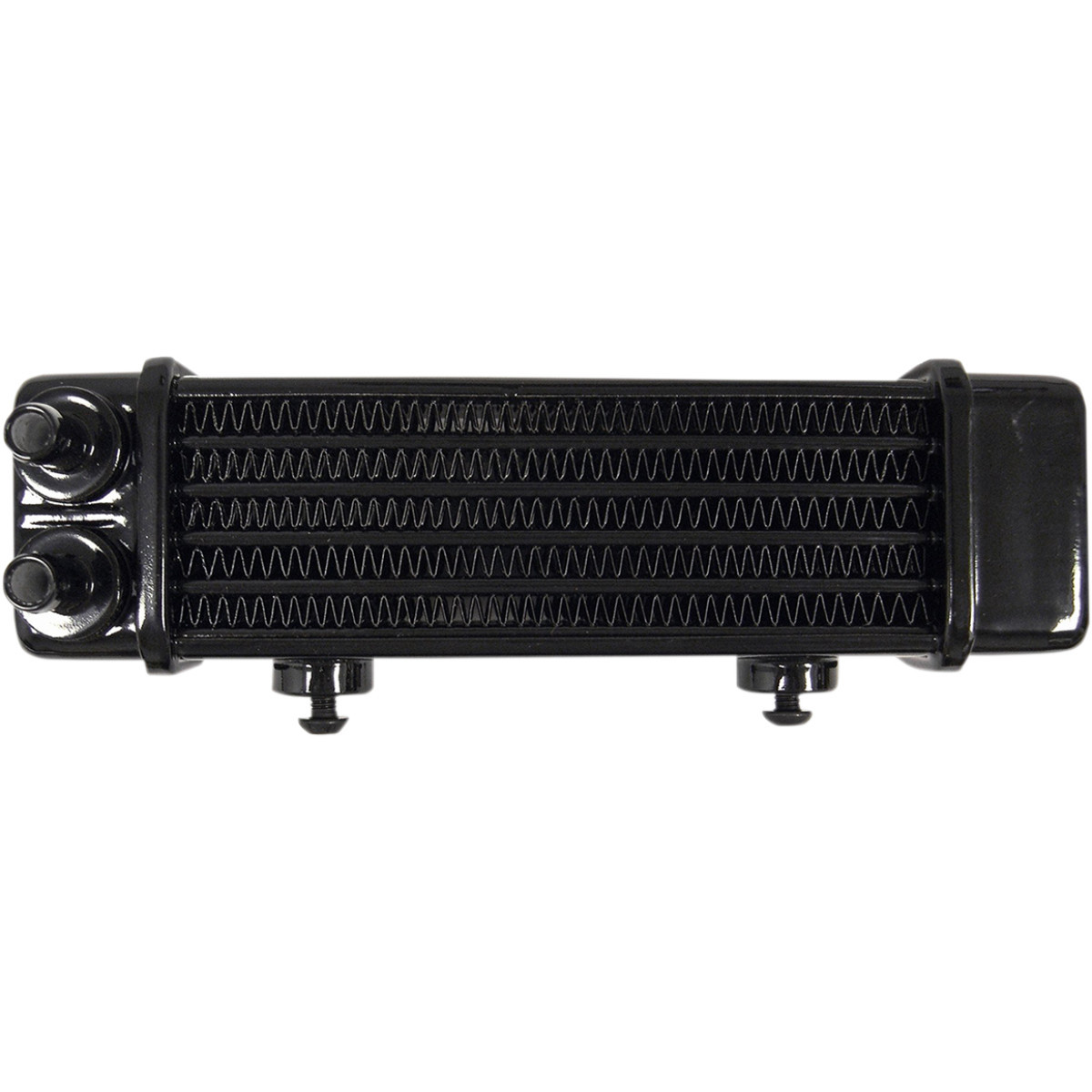 Jagg OIL Coolers #3090 - Universal Oil Cooler - 6-Row - Gloss Black