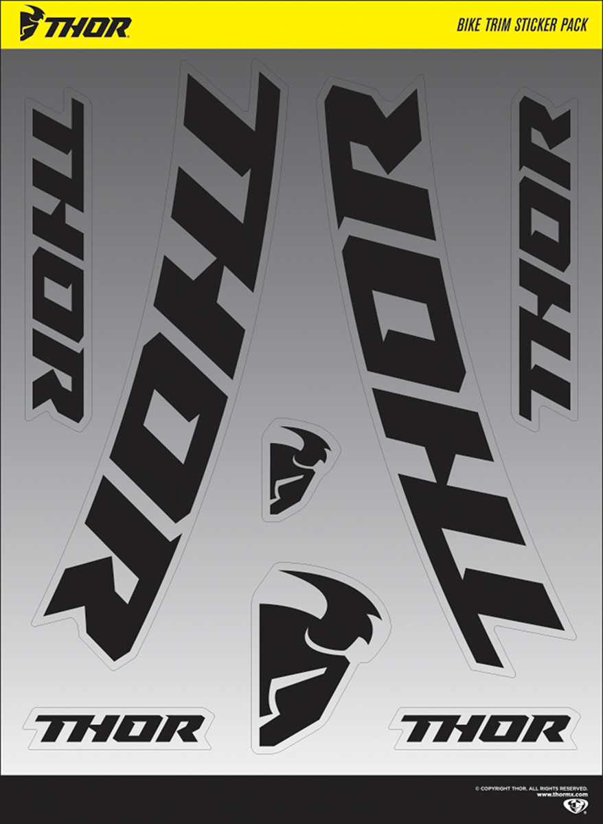 Thor Decal Sheet - Bike Trim