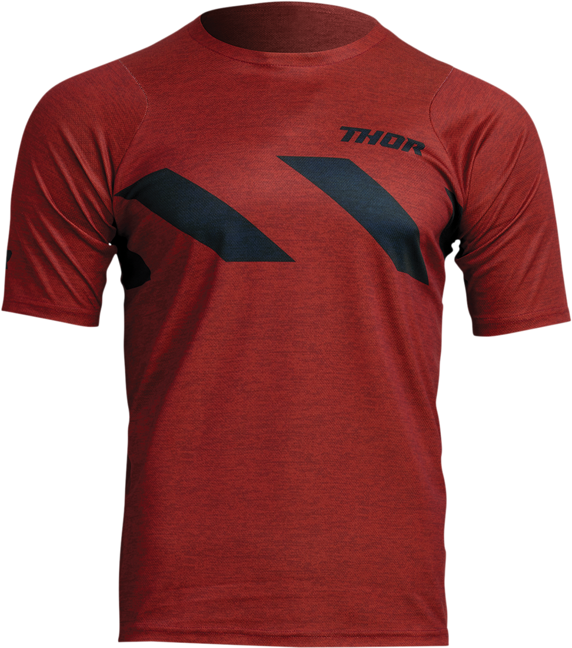 Thor Assist Hazard Jersey - Short-Sleeve - Heather Red/Black - XS