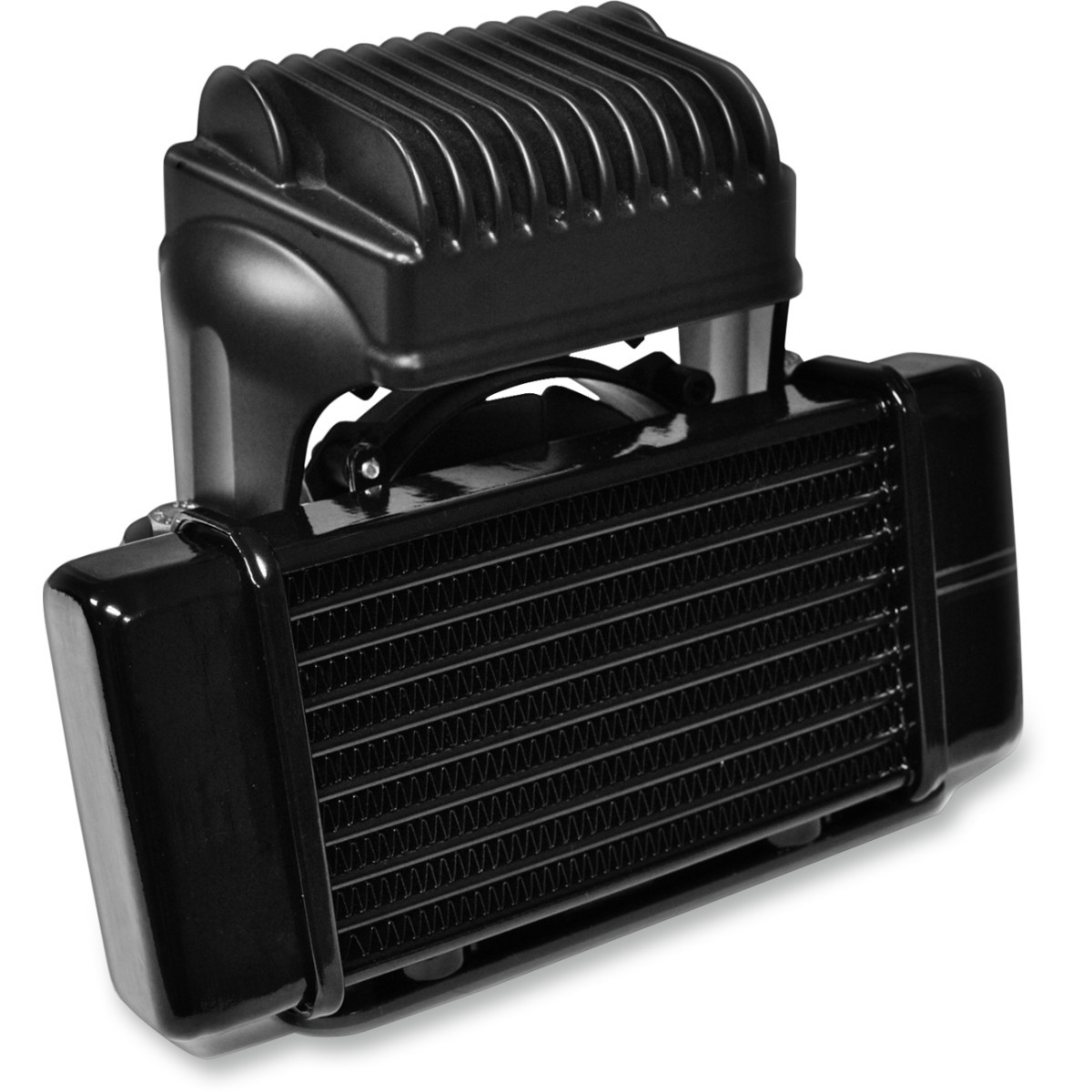 Jagg OIL Coolers #751-FP2400 - 10-Row Low-Mount Oil Cooler Kit with Fan