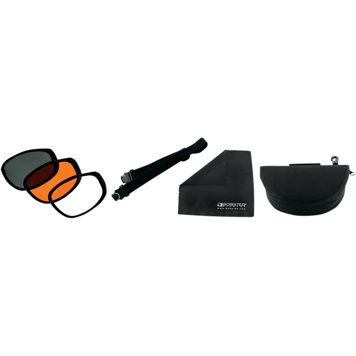 Bobster #BSSA001AC - Sport & Street Convertible Sunglasses - Matte Black - Interchangeable Lens