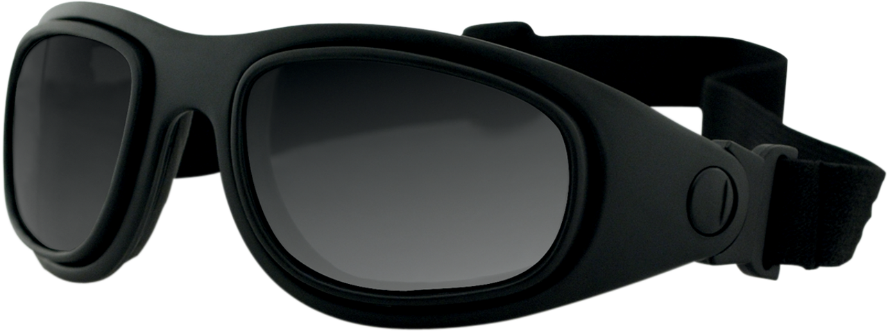 Bobster Sport & Street 2 Convertible Sunglasses - Interchangeable Lens - Matte Black