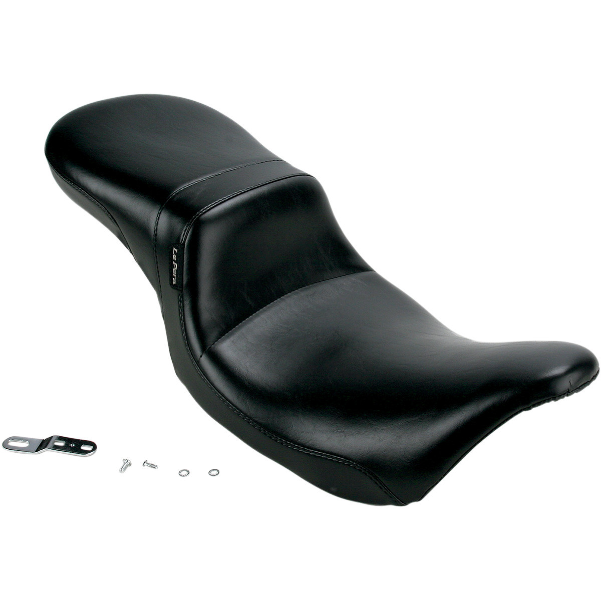 LE Pera #LK-567 - Daytona 2-Up Seat - Without Backrest - Smooth - Black - FL '08-'23