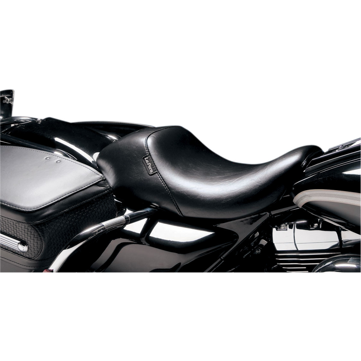 LE Pera #LHU-005RK - Bare Bones Up-front Solo Seat - Black - Road King '02-'07