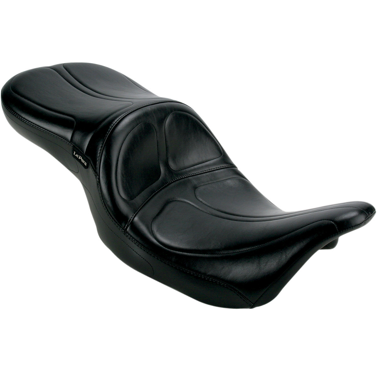 LE Pera #LK-957 - Maverick Seat - without Backrest - Stitched - Black - FL '08-'23