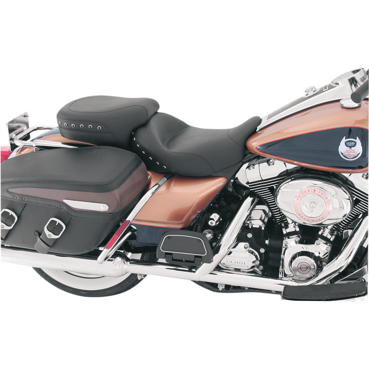 Mustang #76028 - Studded Solo Seat - FLH/FLT '08-'25