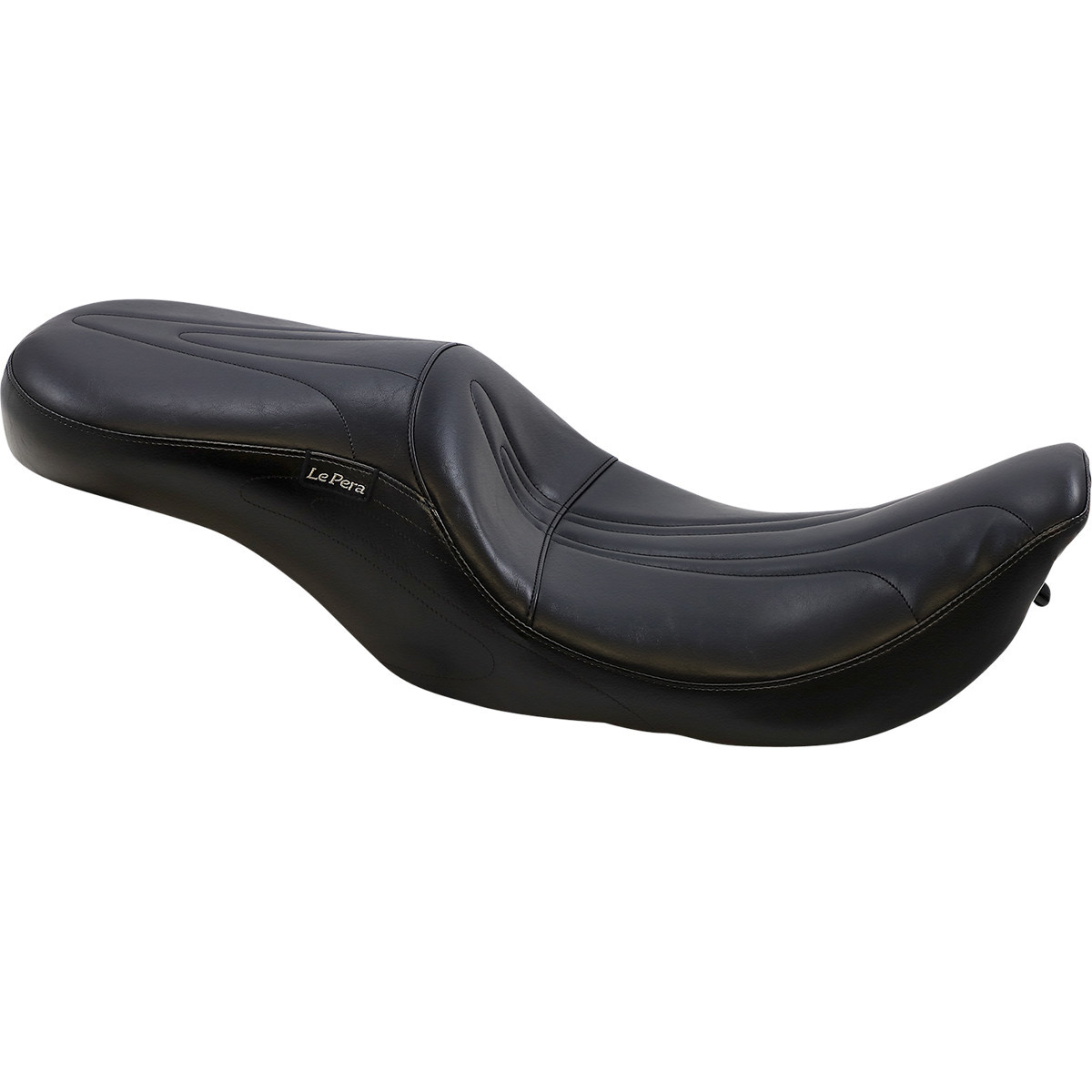 LE Pera #LH-907RK - Sorrento 2-Up Seat - Stitched - Black - FLHR '02-'07