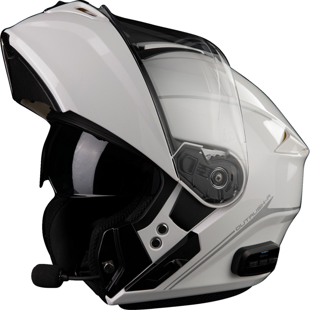 Sena #OUTRUSHR-GW00S3 - Outrush R Helmet - White - Small