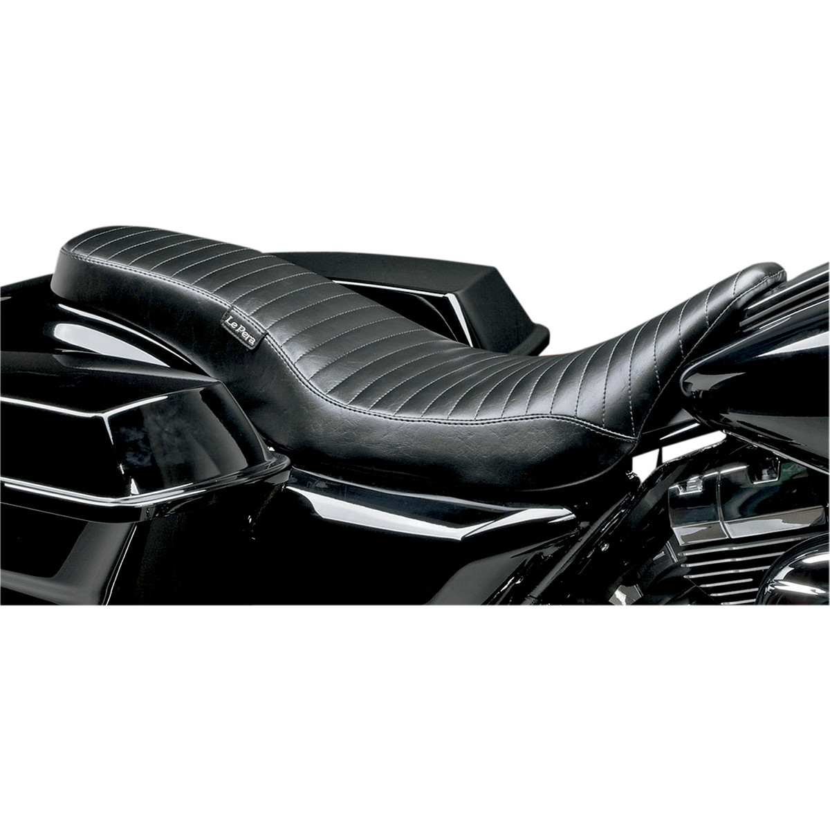 LE Pera #LK-079PT - Cobra Full-Length Seat - Pleated - Black - FL '08-'24