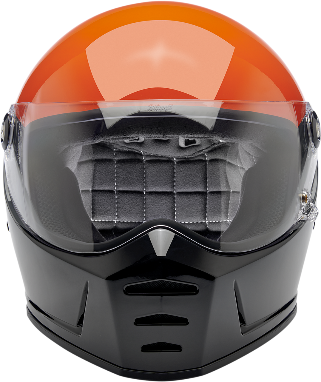 Biltwell #1004-550-106  - Lane Splitter Helmet - Podium - Gloss Orange/Gray/Black - 2XL