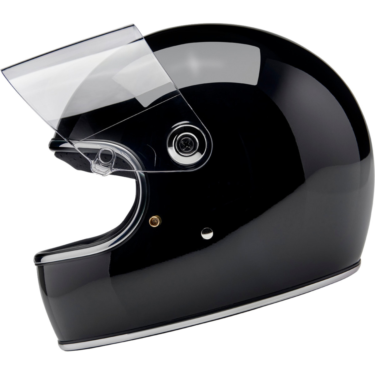 Biltwell #1003-101-501 - Gringo S Helmet - Gloss Black - XS