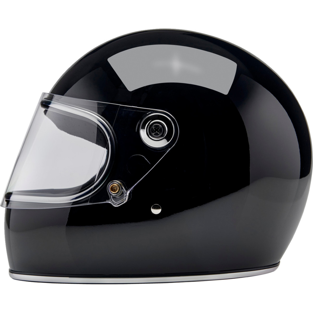 Biltwell #1003-101-502 - Gringo S Helmet - Gloss Black - Small