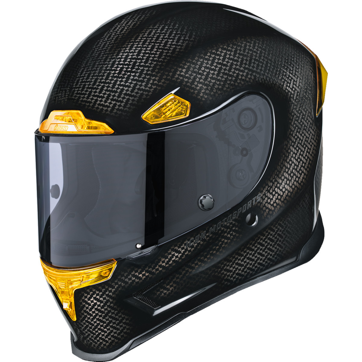 Icon - Airframe Pro™ Helmet - Carbon 4Tress - Yellow - Large