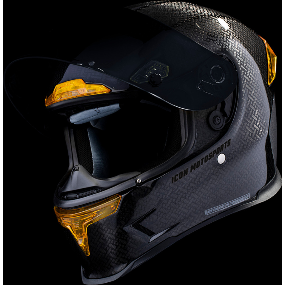 Icon - Airframe Pro™ Helmet - Carbon 4Tress - Yellow - 3XL