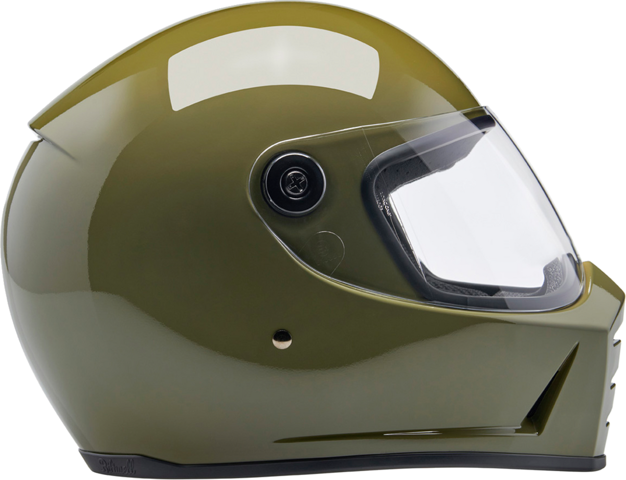 Biltwell #1004-154-501  - Lane Splitter Helmet - Gloss Olive Green - XS