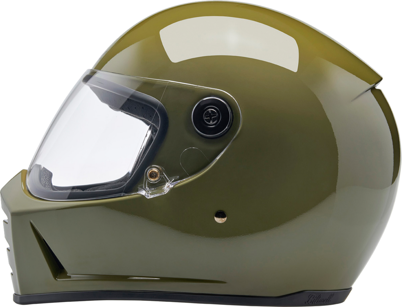 Biltwell #1004-154-501  - Lane Splitter Helmet - Gloss Olive Green - XS