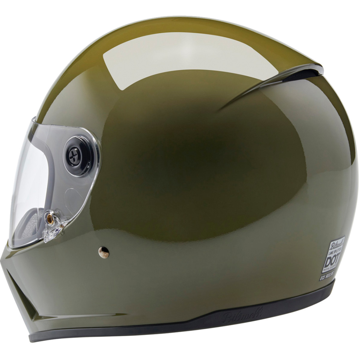 Biltwell #1004-154-502 - Lane Splitter Helmet - Gloss Olive Green - Small