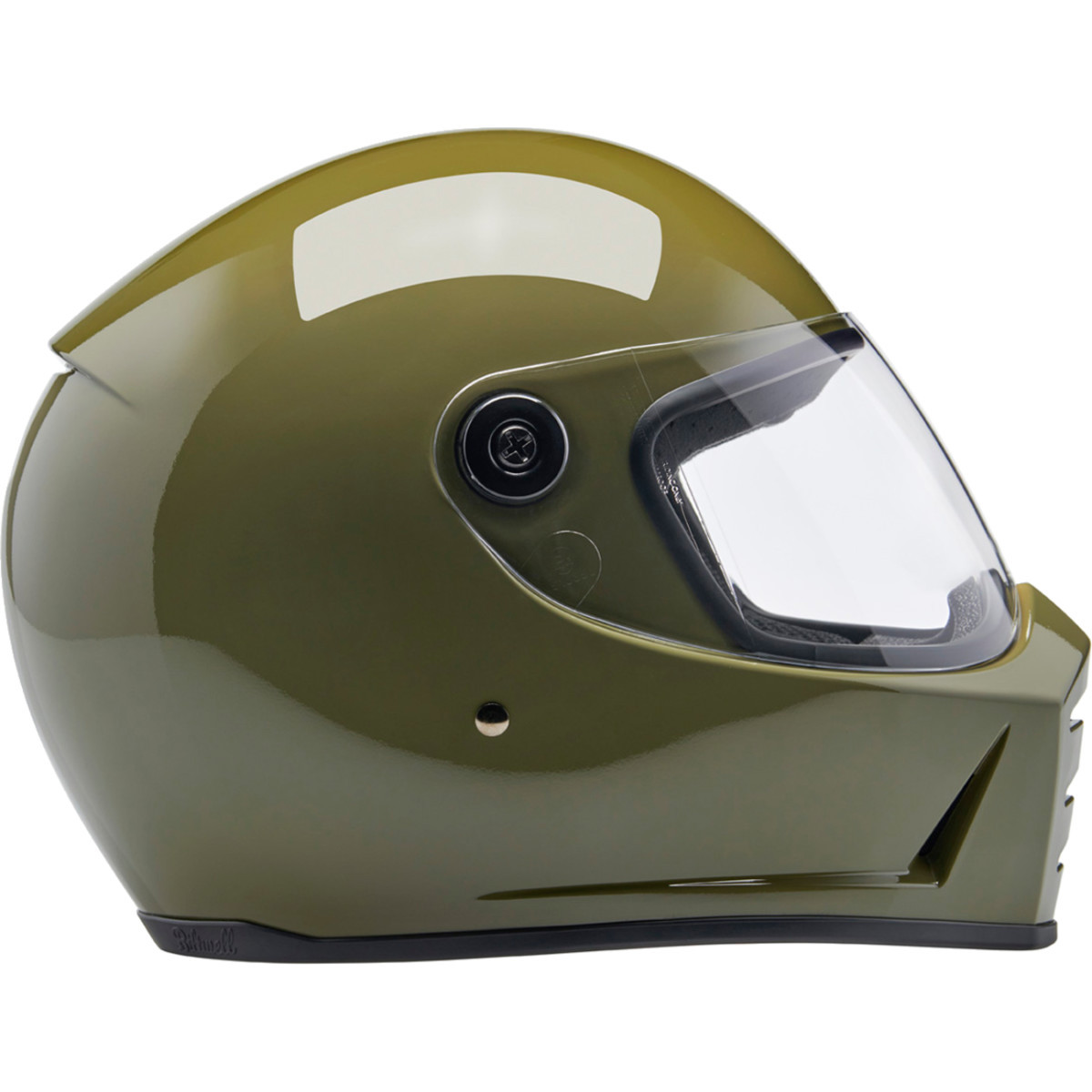 Biltwell #1004-154-503 - Lane Splitter Helmet - Gloss Olive Green - Medium