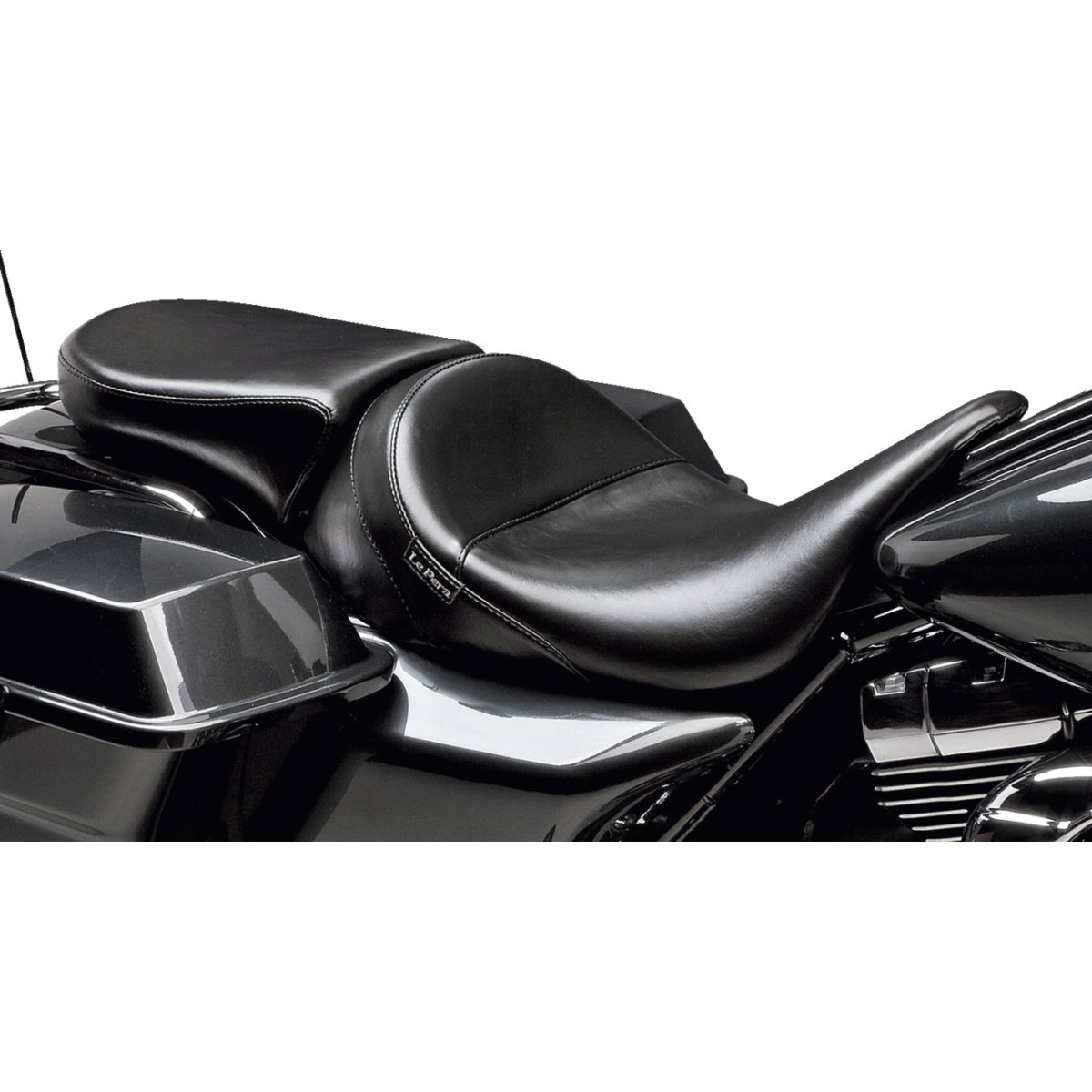 LE Pera #LK-005PDX - Bare Bones Pillion Pad - Deluxe - Smooth - Black - FL '08-'23