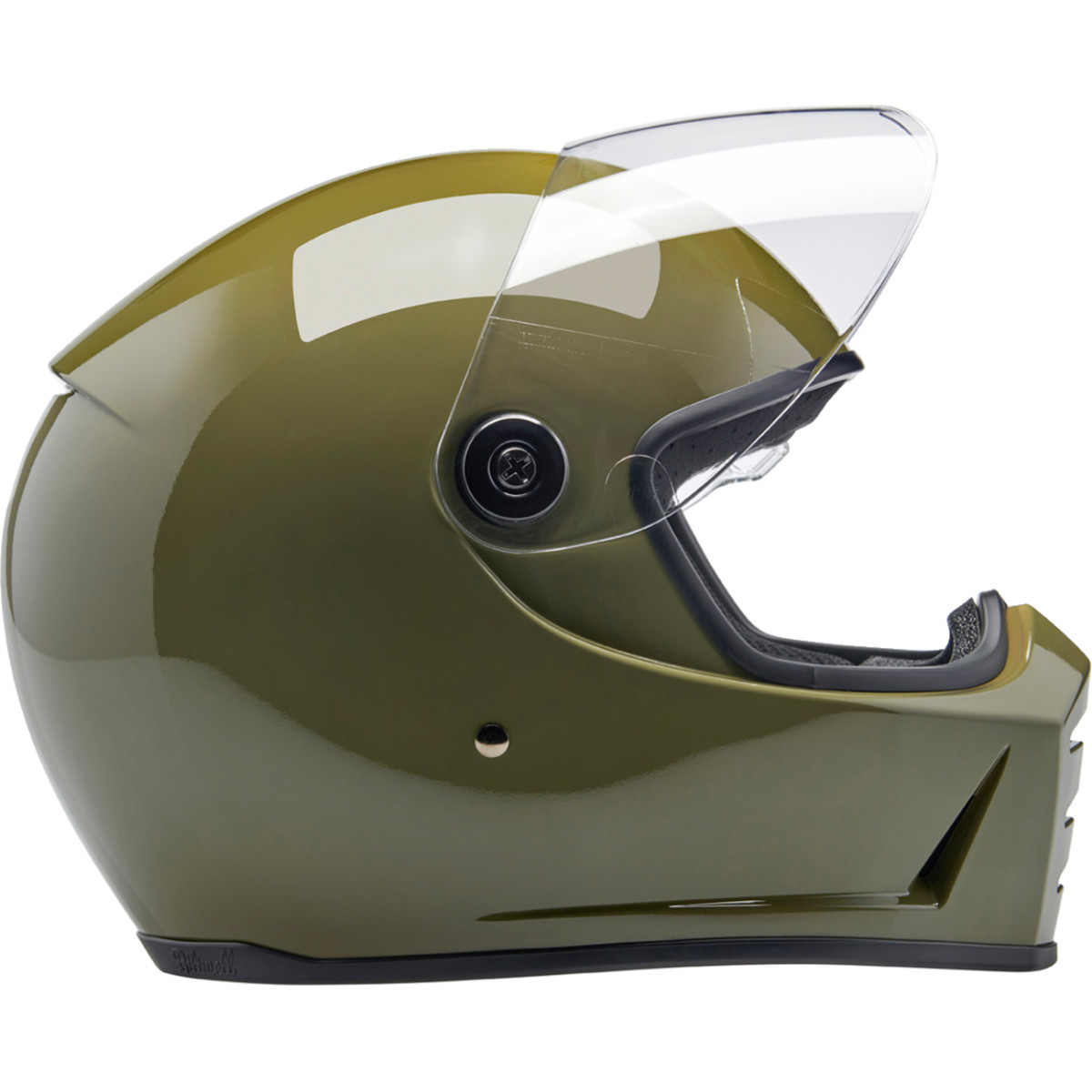 Biltwell #1004-154-506 - Lane Splitter Helmet - Gloss Olive Green - 2XL