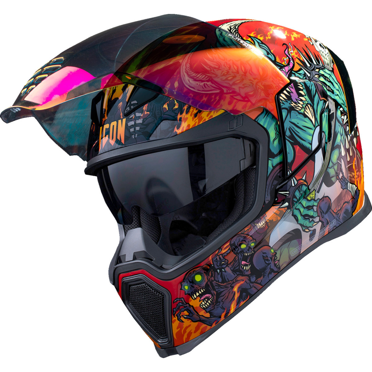 Icon - Airflite™ Helmet - Blegh - MIPS® - Red - 3XL