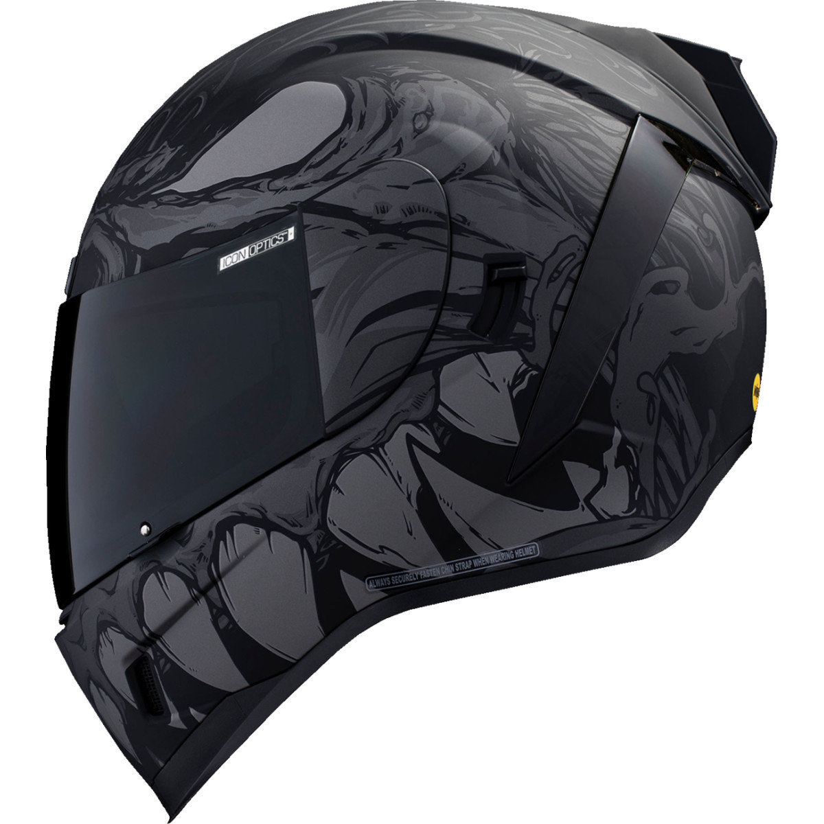 Icon - Airform™ Helmet - Manik'RR - MIPS® - Dark Black - Large