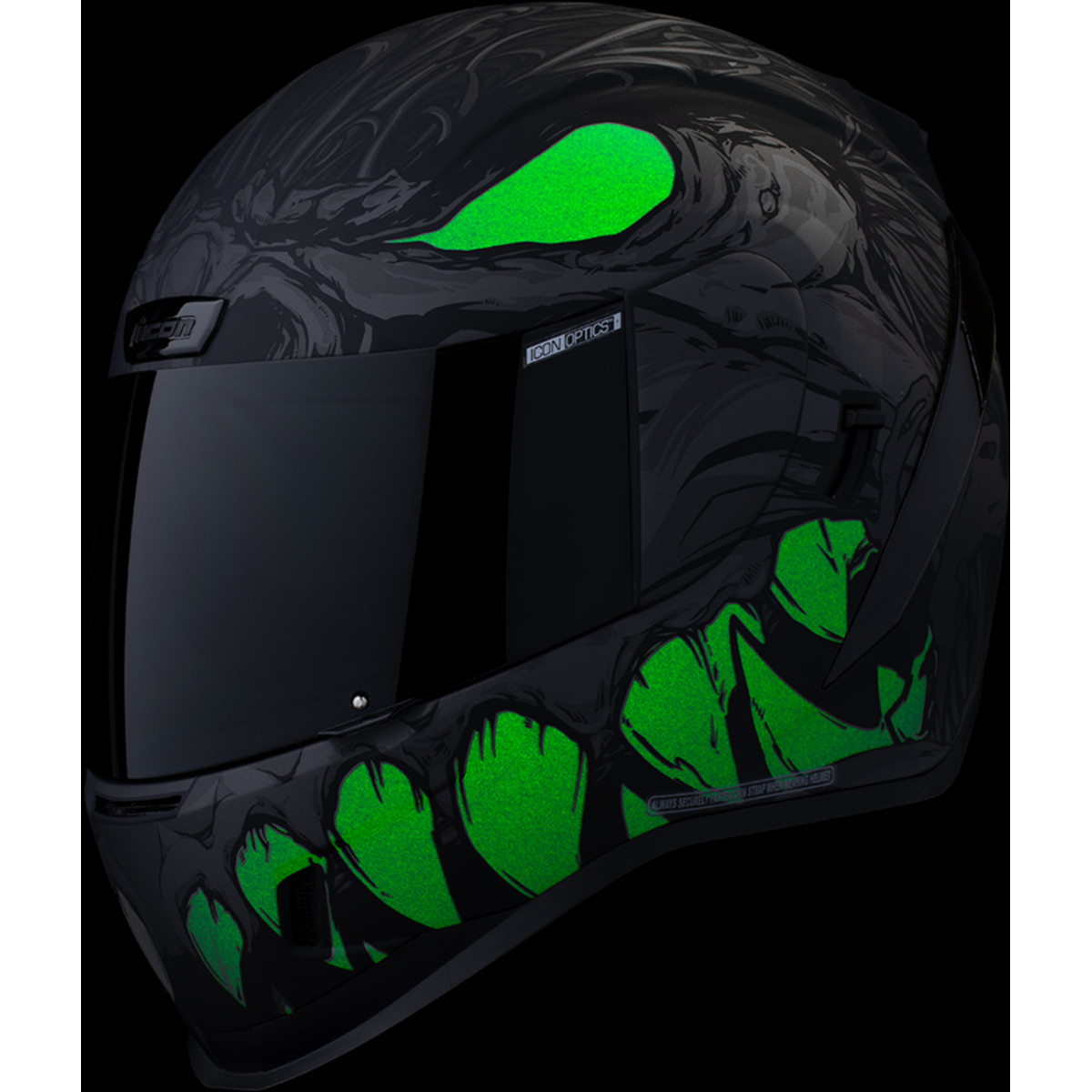 Icon - Airform™ Helmet - Manik'RR - MIPS® - Dark Black - Large