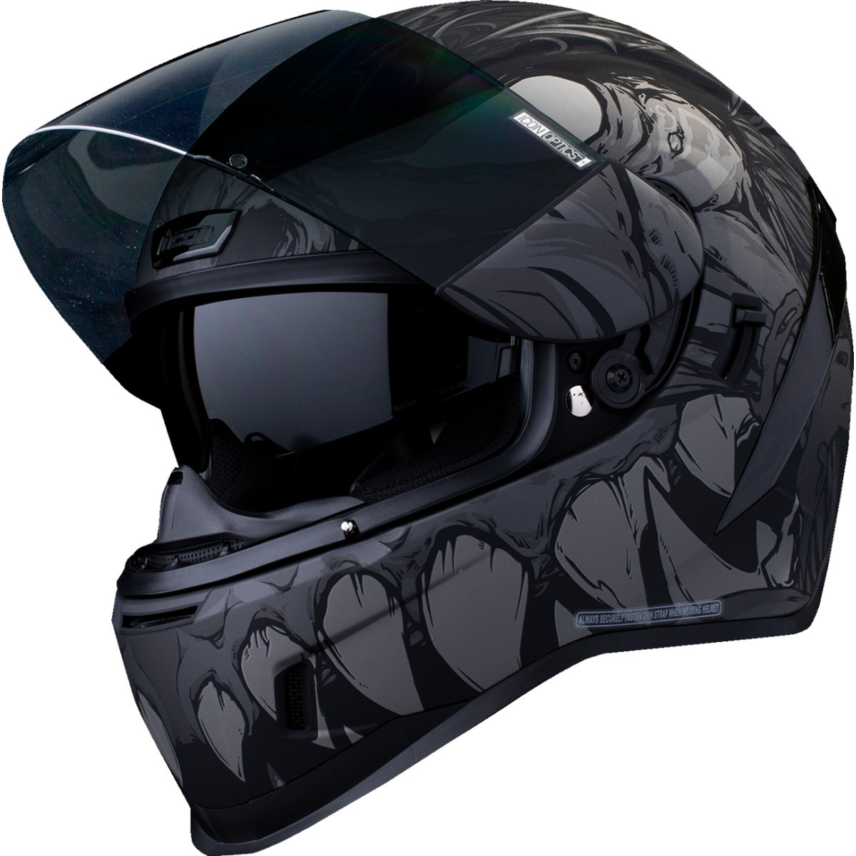 Icon - Airform™ Helmet - Manik'RR - MIPS® - Dark Black - 3XL