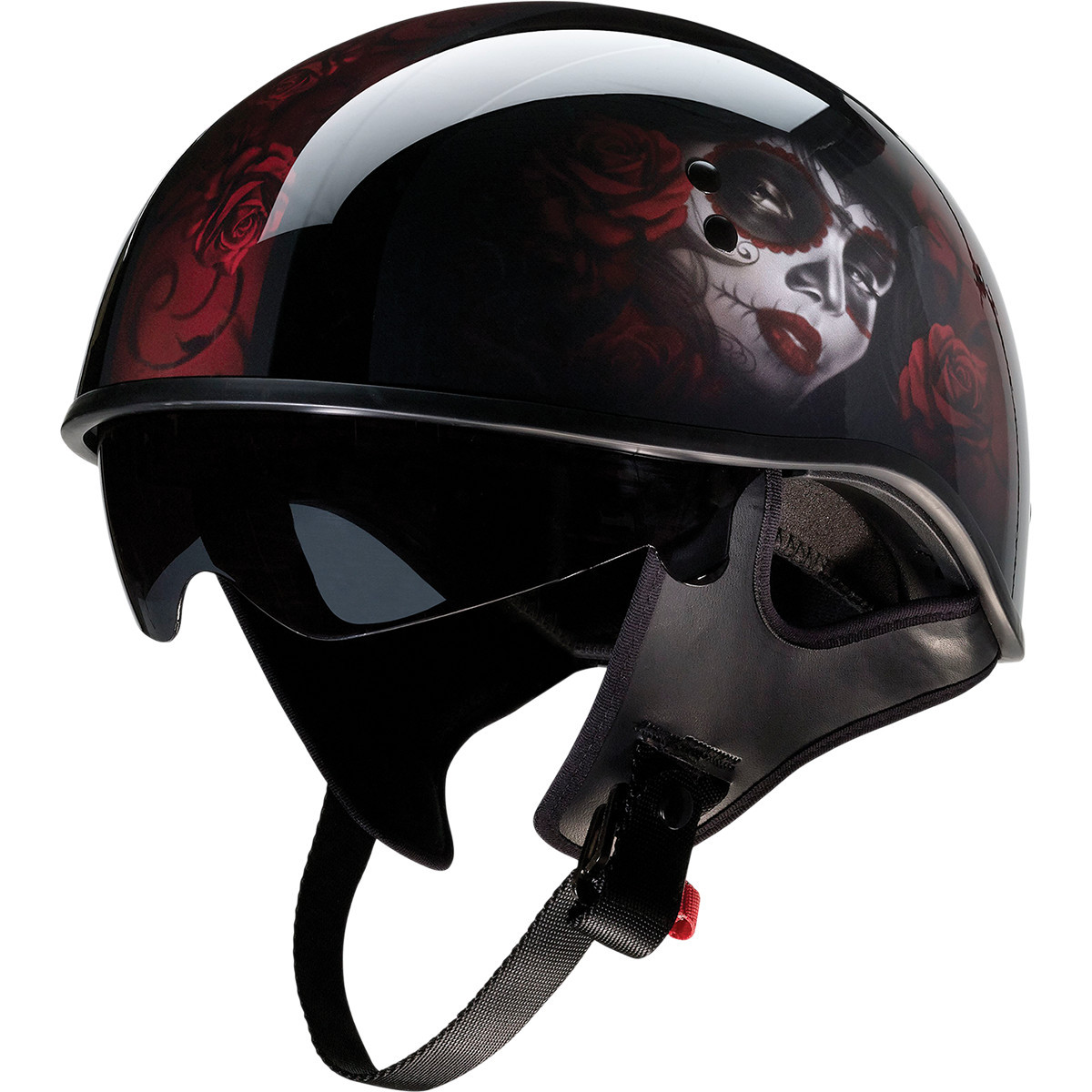 Z1R - Vagrant Helmet - Red Catrina - Black/Red - Small