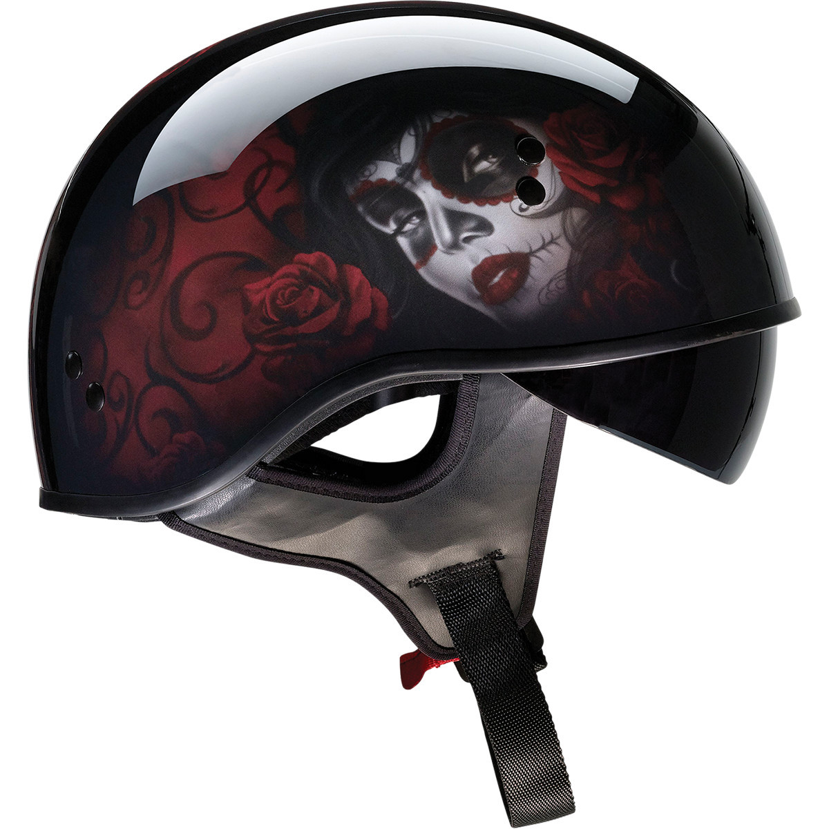 Z1R - Vagrant Helmet - Red Catrina - Black/Red - Small