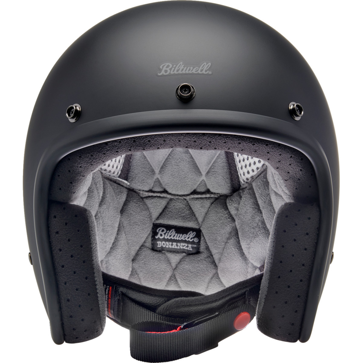Biltwell #1001-201-202 - Bonanza Helmet - Flat Black - Small