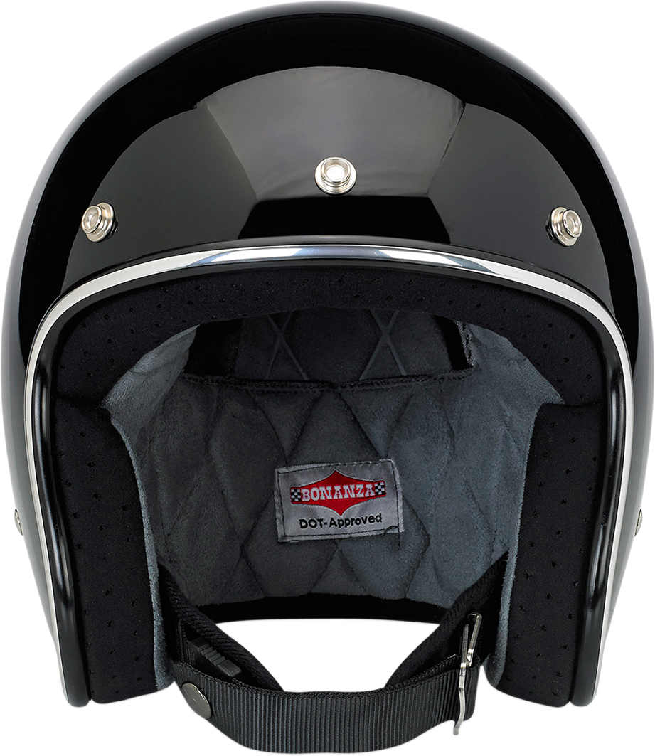 Biltwell #1001-101-201  - Bonanza Helmet - Gloss Black - XS