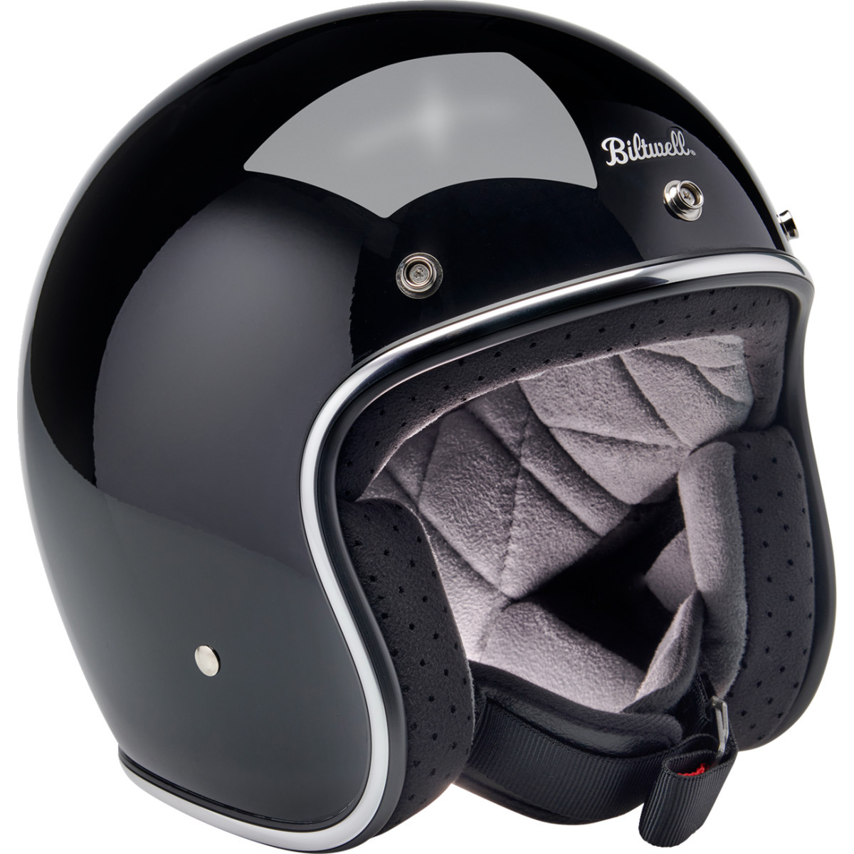 Biltwell #1001-101-201 - Bonanza Helmet - Gloss Black - XS