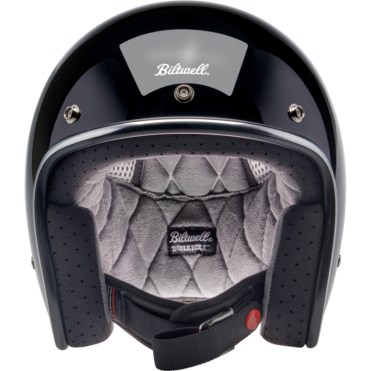 Biltwell #1001-101-202 - Bonanza Helmet - Gloss Black - Small
